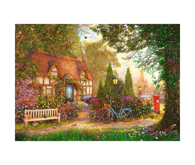 Puzzle trefl 1000 premium plus tea time cabana cu stuf Puzzle trefl 1000 premium plus tea time cabana cu stuf