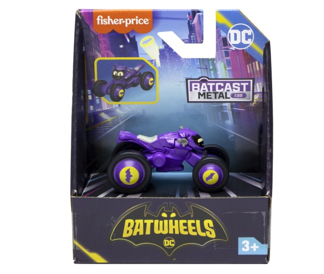 Fisher price batwheels masinuta metalica bibi motocicleta lui batgirl 1:55 Fisher price batwheels masinuta metalica bibi motocicleta lui batgirl 1:55