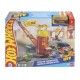 Hot wheels city set de joaca super statie de pompieri cu masinuta inclusa