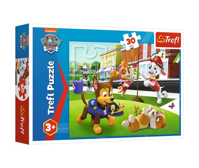 Puzzle trefl 30 patrula catelusilor catei in actiune Puzzle trefl 30 patrula catelusilor catei in actiune