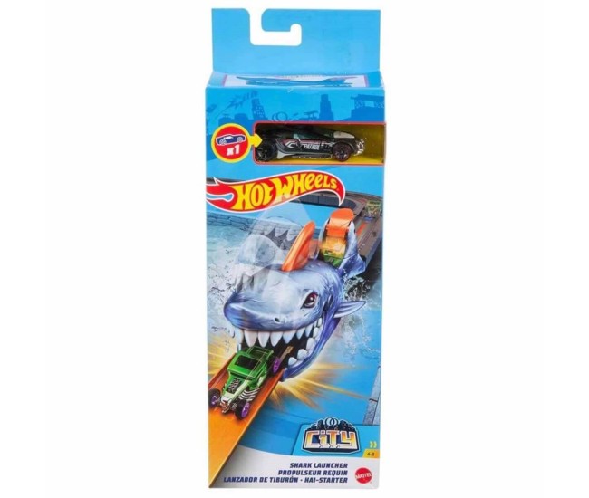 Hot wheels gama city shark lansator Hot wheels gama city shark lansator