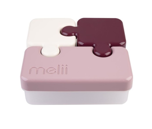 Recipient hrana bebe model puzzle, melii luxe, roz ivoire mura Recipient hrana bebe model puzzle, melii luxe, roz ivoire mura