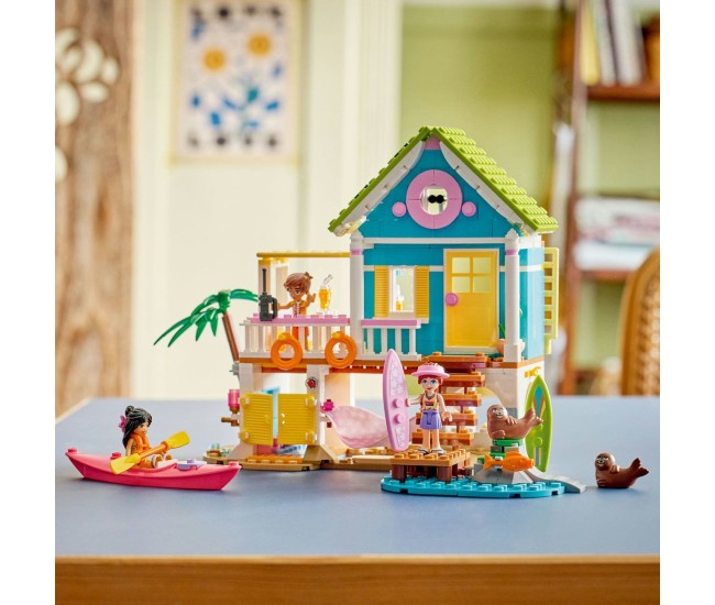 Lego friends casa pe plaja cu foci 42699