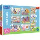 Puzzle trefl 10in1 intalneste-o pe peppa pig Puzzle trefl 10in1 intalneste-o pe peppa pig