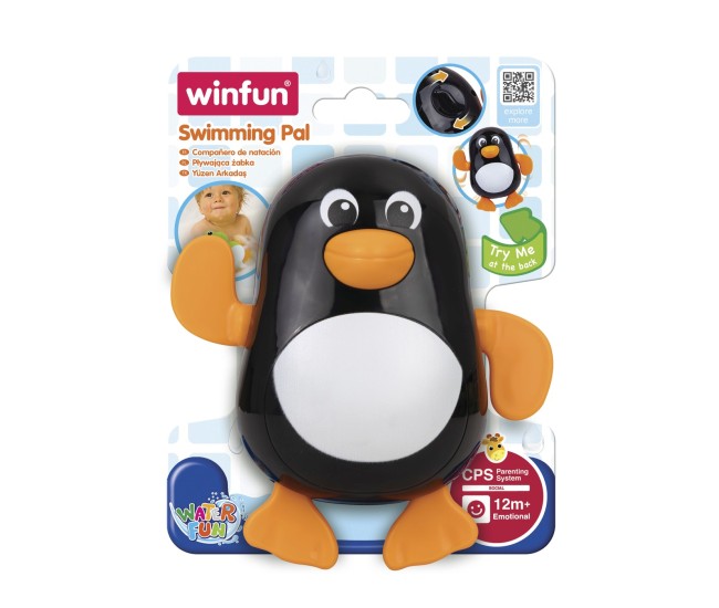 Winfun jucarie de baie pinguinul inotator Winfun jucarie de baie pinguinul inotator