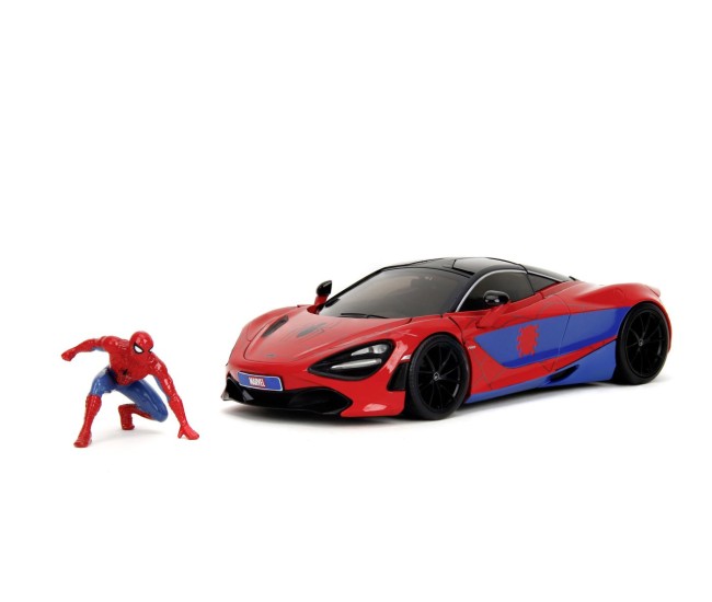 Jada marvel set figurina spider man si masinuta metalica mclaren 720s scara 1 la 24 Jada marvel set figurina spider man si masinuta metalica mclaren 720s scara 1 la 24