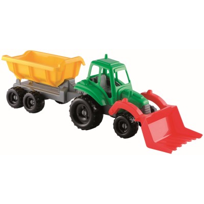 Ecoiffier  jucarie tractor cu remorca 52cm
