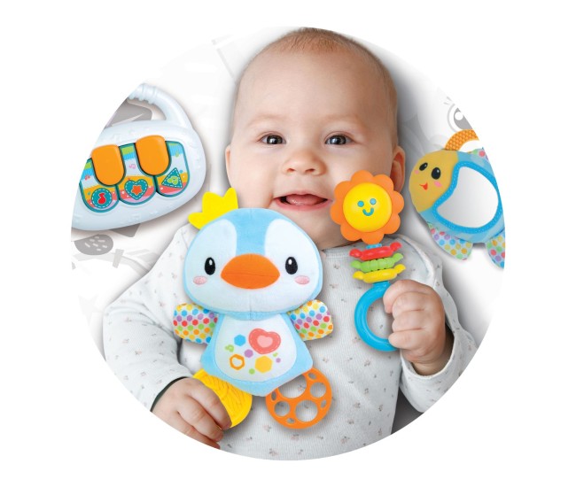 Winfun set jucarii interactive cadou pentru nou nascuti