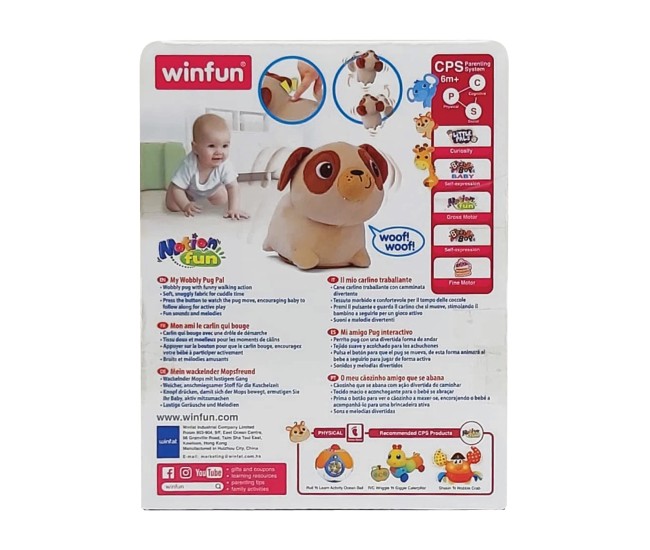 Winfun jucarie interactiva catelus pug Winfun jucarie interactiva catelus pug