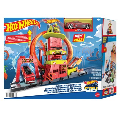 Hot wheels statia de pompieri super loop Hot wheels statia de pompieri super loop