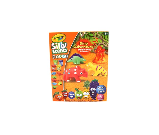 Crayola silly scents set mediu dinozaur cu accesorii Crayola silly scents set mediu dinozaur cu accesorii
