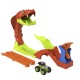 Hot wheels monster truck set de joaca pista invinge sarpele urias cu masinuta bone shaker inclusa
