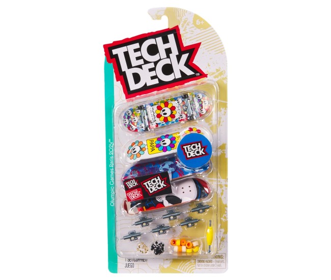 Tech deck pachet 4 piese fingerboard papa 9.6cm Tech deck pachet 4 piese fingerboard papa 9.6cm