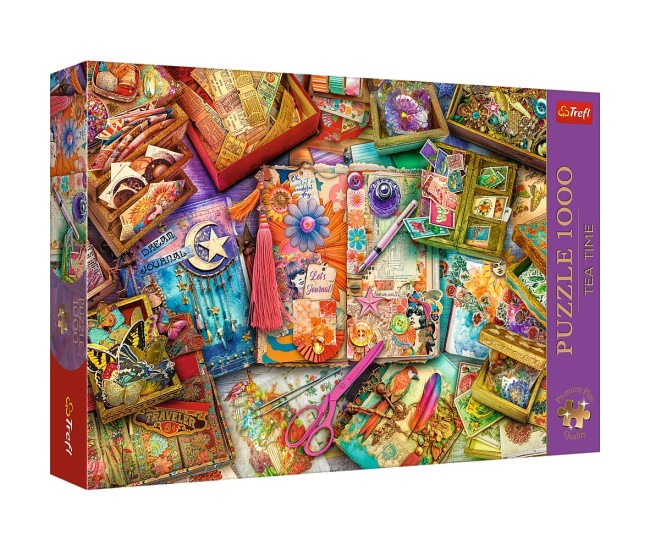 Puzzle trefl 1000 premium plus tea time un birou plin de inspiratie Puzzle trefl 1000 premium plus tea time un birou plin de inspiratie