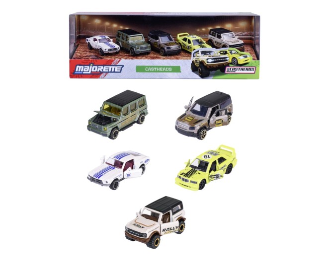 Majorette set 5 masinute metalice castheads 7.5cm