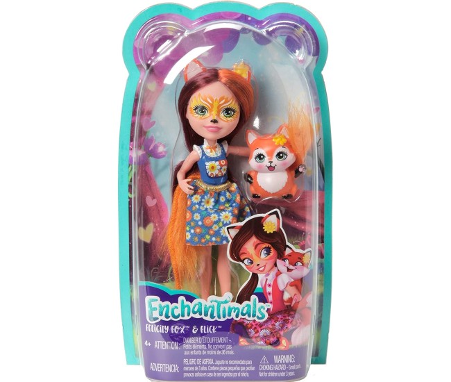 Enchantimals papusi cu animalute felicity fox si flick Enchantimals papusi cu animalute felicity fox si flick
