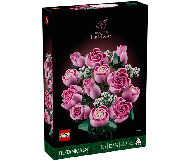 Lego botanicals buchet de trandafiri roz 10374