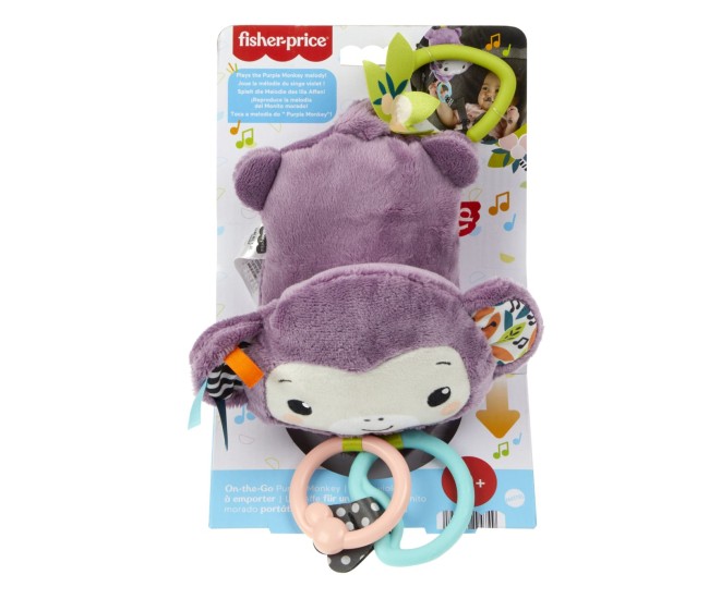 Fisher price jucarie de agatat maimutica mov muzicala