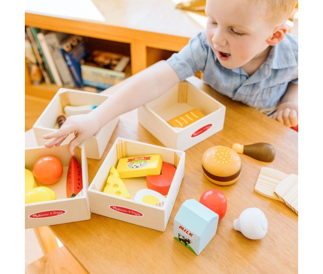 Melissa si doug set de joaca din lemn produse alimentare Melissa si doug set de joaca din lemn produse alimentare