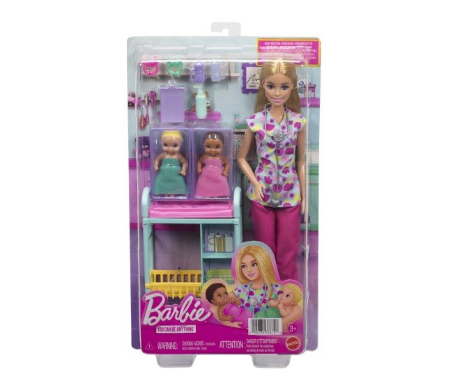 Barbie you can be anything papusa doctor pediatru cu accesorii