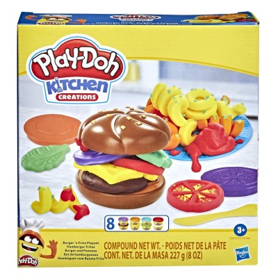 Play doh kitchen creations set de gatit hamburger