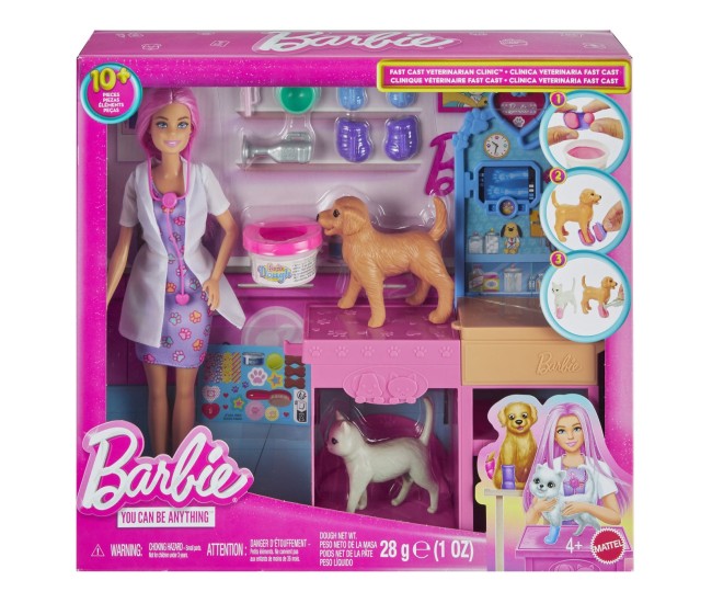 Barbie you can be anything set clinica veterinara fast cast cu accesorii Barbie you can be anything set clinica veterinara fast cast cu accesorii