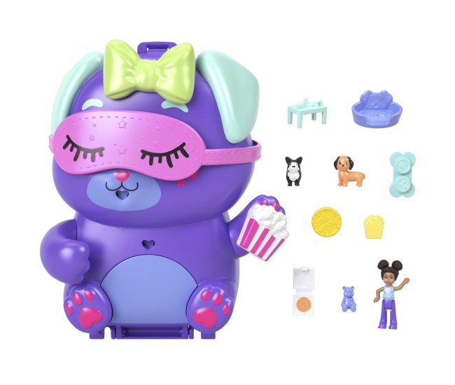 Polly pocket set gentuta animalut catelus in pijama cu accesorii Polly pocket set gentuta animalut catelus in pijama cu accesorii