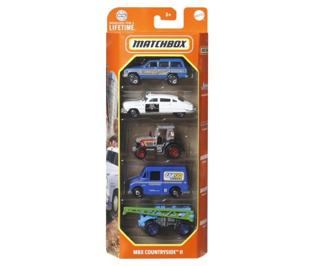 Matchbox set 5 masinute metalice mbx countryside ii scara 1:64 Matchbox set 5 masinute metalice mbx countryside ii scara 1:64