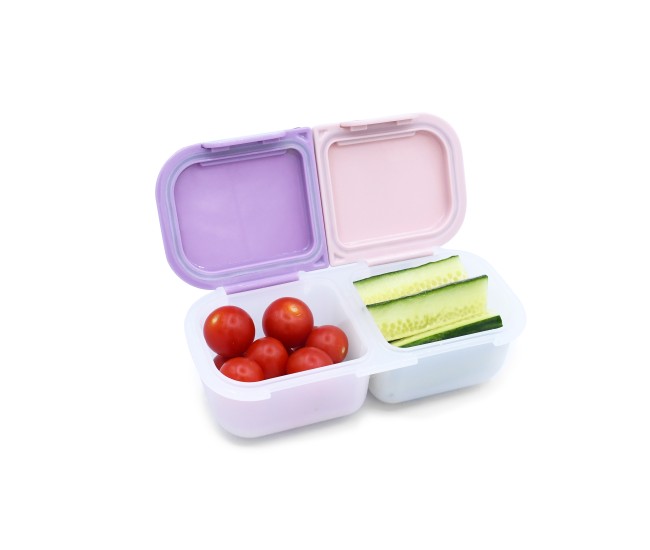 Cutie snack 2 compartimente, melii, blush berry