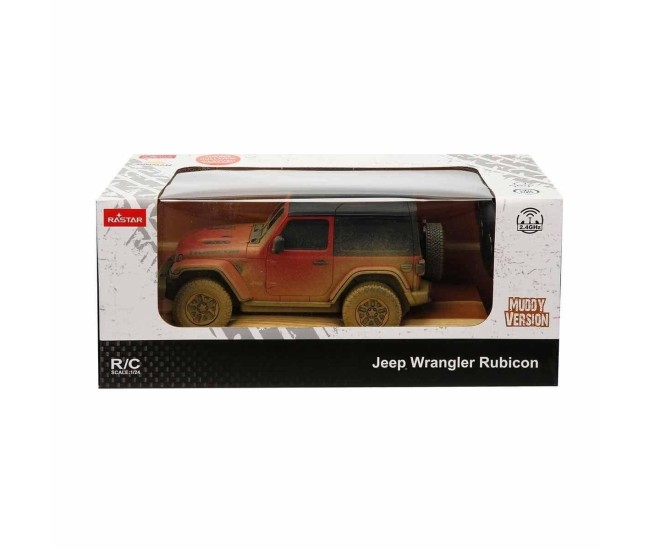 Masina cu telecomanda jeep wrangler muddy rosu cu scara 1 la 24 Masina cu telecomanda jeep wrangler muddy rosu cu scara 1 la 24
