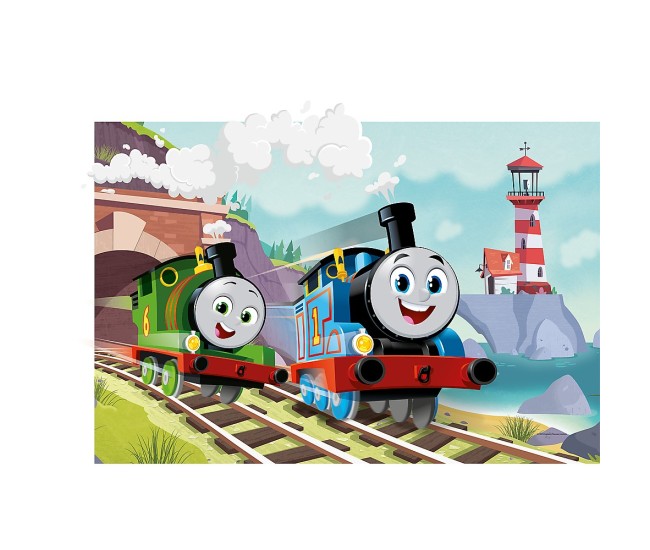 Puzzle trefl 24 maxi thomas tom si percy pe linii Puzzle trefl 24 maxi thomas tom si percy pe linii