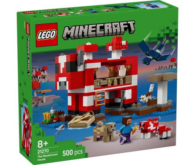 Lego minecraft casa mooshroom 21270