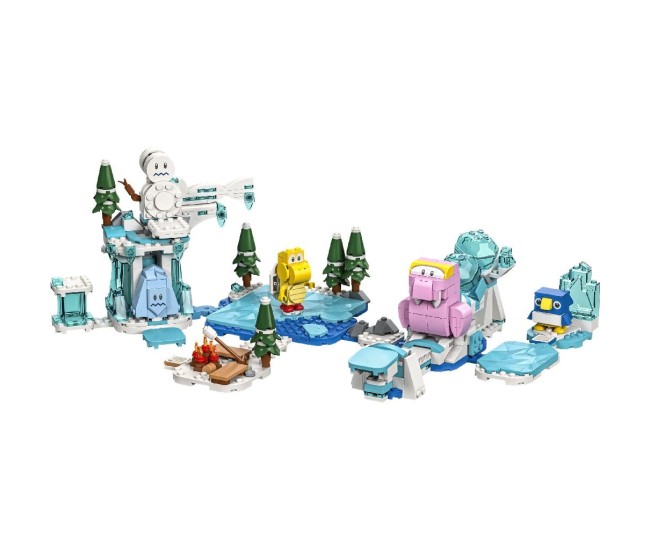 Lego super mario setul de extindere morsel si aventura lui in zapada 71417