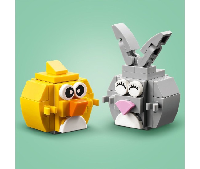Lego iconics iepuras si vanatoare de oua de paste 40808 Lego iconics iepuras si vanatoare de oua de paste 40808