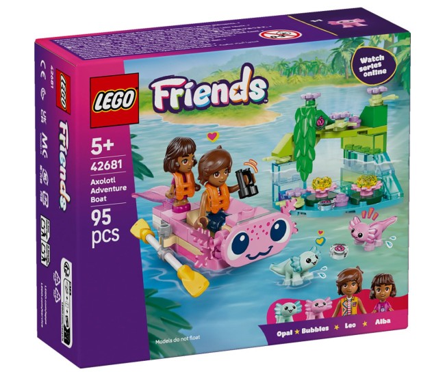 Lego friends barca axolotl pentru aventuri 42681