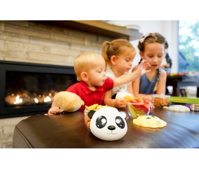 Recipient hrana bebe cu capac, melii, model panda