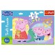 Puzzle trefl 60 peppa pig purcelusul fericit peppa