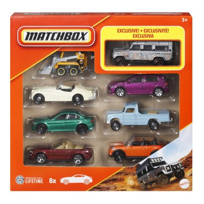 Matchbox set 8 masinute metalice exclusiv land rover 110 scara 1 la 64
