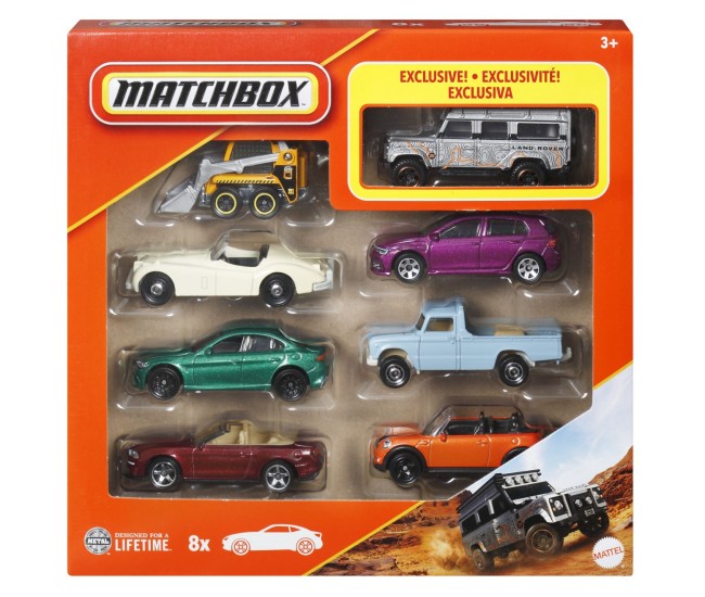 Matchbox set 8 masinute metalice exclusiv land rover 110 scara 1 la 64 Matchbox set 8 masinute metalice exclusiv land rover 110 scara 1 la 64