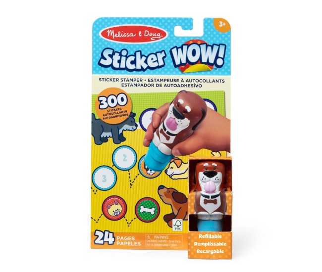 Melissa and doug sticker wow set de joaca autocolante si stampila catelus