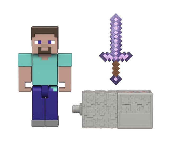 Minecraft craft a block figurina steve 8cm