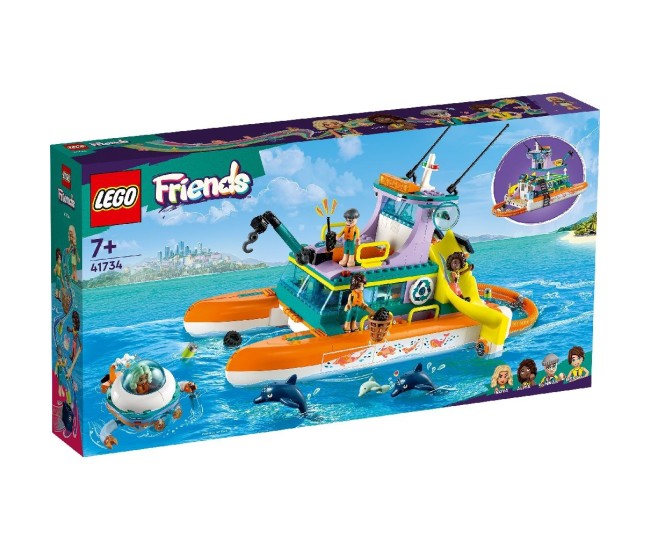 Lego friends barca de salvare pe mare 41734 Lego friends barca de salvare pe mare 41734