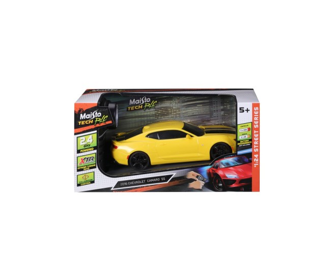 Maisto masinuta cu telecomanda 2.4ghz chevrolet camaro ss 2016 scara 1 la 24