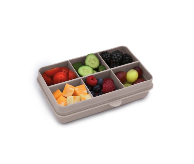 Cutie snack 6 compartimente, melii, grey Cutie snack 6 compartimente, melii, grey