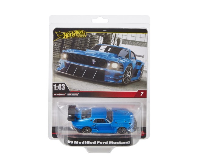 Hot wheels premium real riders masinuta metalica modified ford mustang 69 scara 1:43 Hot wheels premium real riders masinuta metalica modified ford mustang 69 scara 1:43