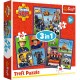 Puzzle trefl 3in1 pompierul sam o zi din viata pompierilor Puzzle trefl 3in1 pompierul sam o zi din viata pompierilor