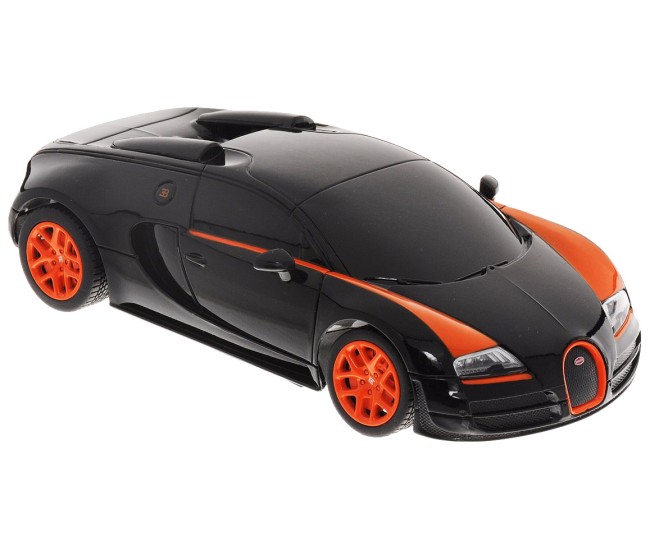 Masina cu telecomanda bugatti grand sport vitesse negru cu scara 1 la 24 Masina cu telecomanda bugatti grand sport vitesse negru cu scara 1 la 24