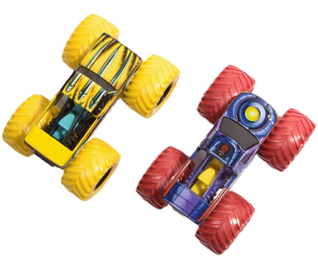 Monster jam set 2 masinute metalice the sentinels vs wolverine scara 1 la 65