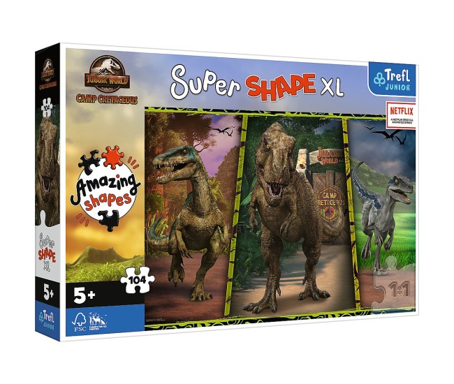 Puzzle trefl primo super shape xxl 104 jurassic world Puzzle trefl primo super shape xxl 104 jurassic world