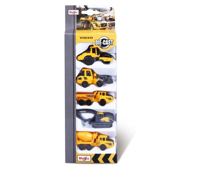 Maisto set 5 utilaje de constructii volvo Maisto set 5 utilaje de constructii volvo